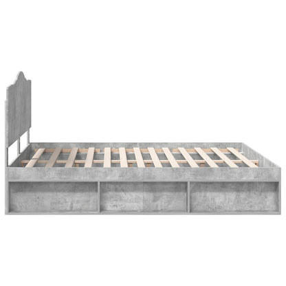 Struttura del letto Calcestruzzo 180 x 200 cm Pino massello | homemem39