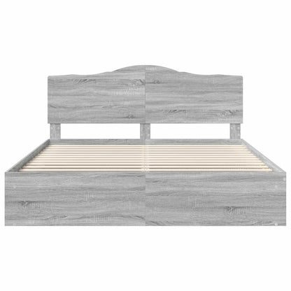 Struttura del letto Grigio Sonoma 180 x 200 cm Pino massello | homemem39