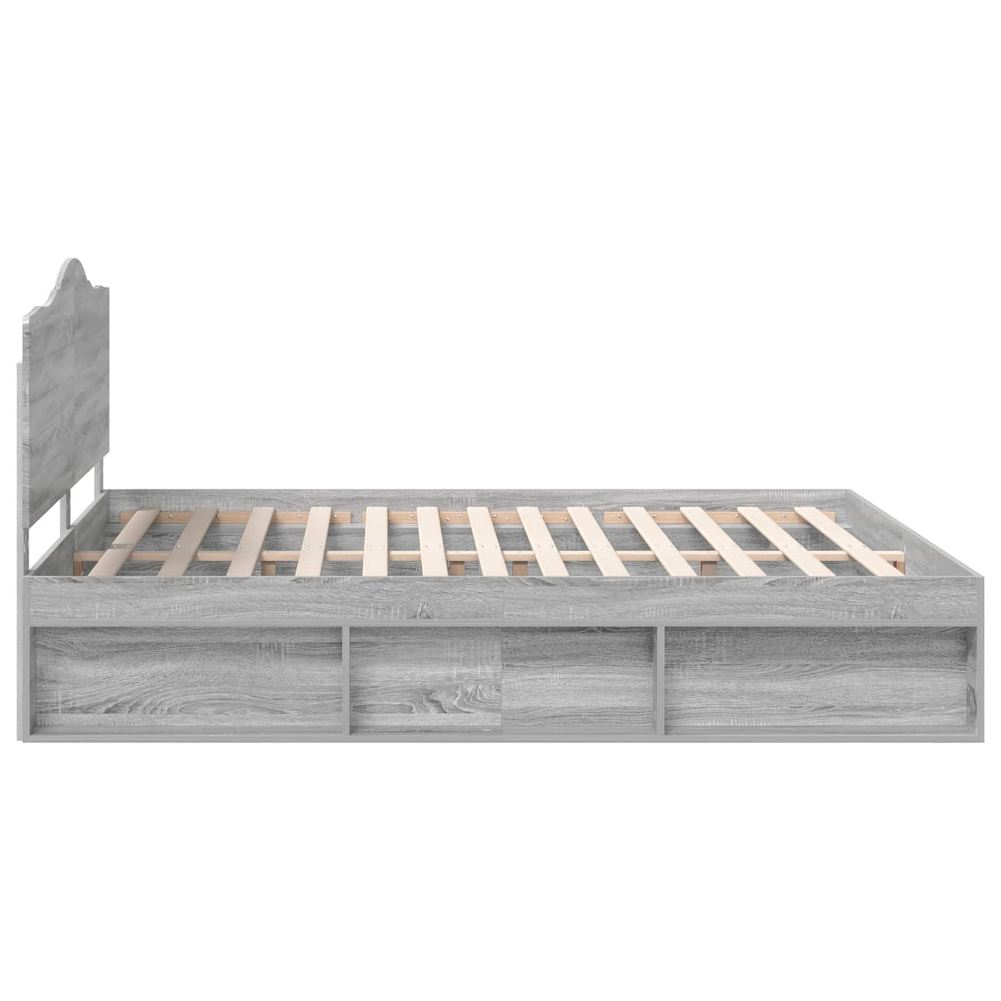 Struttura del letto Grigio Sonoma 180 x 200 cm Pino massello | homemem39