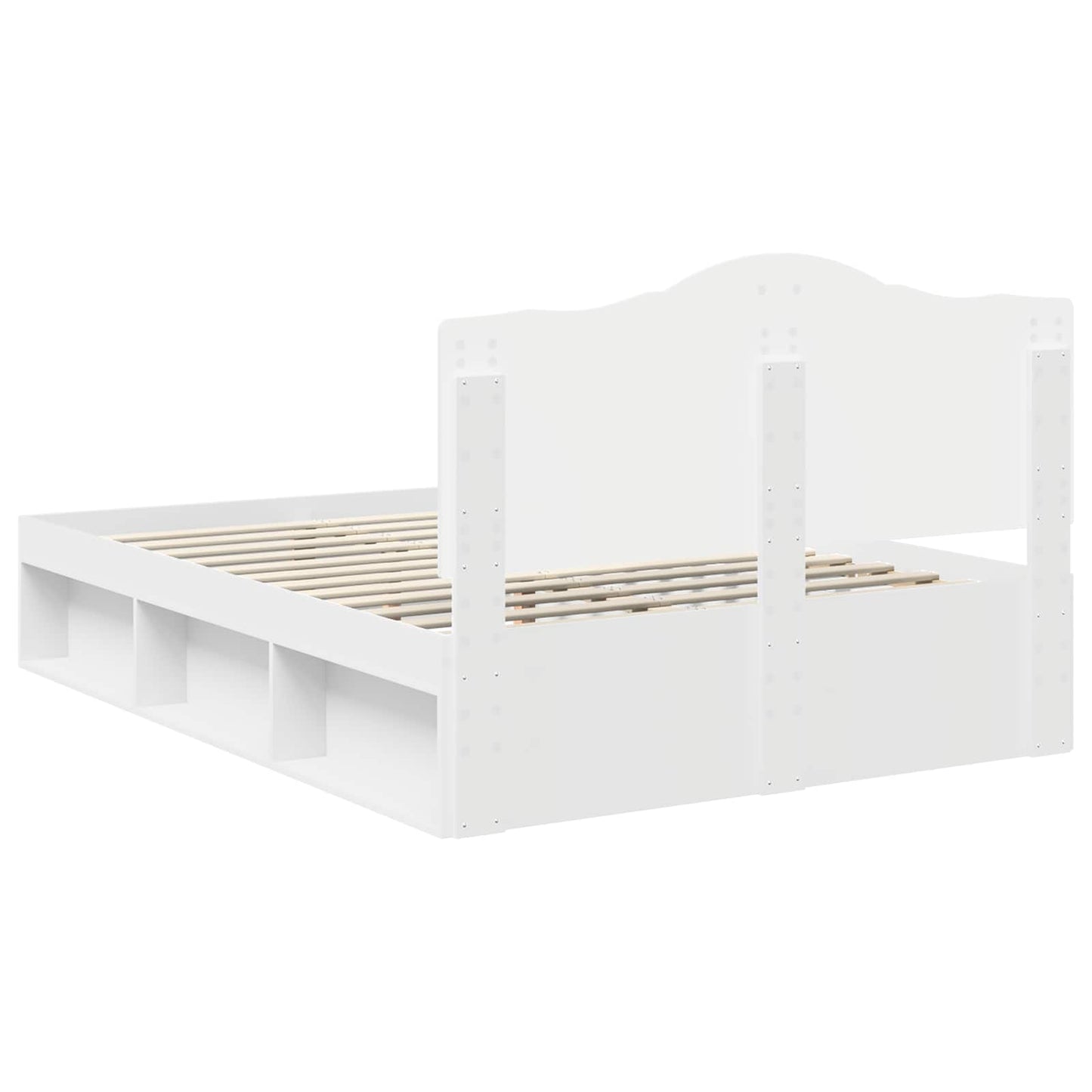 Struttura del letto Bianco 160 x 200 cm Pino massello | homemem39