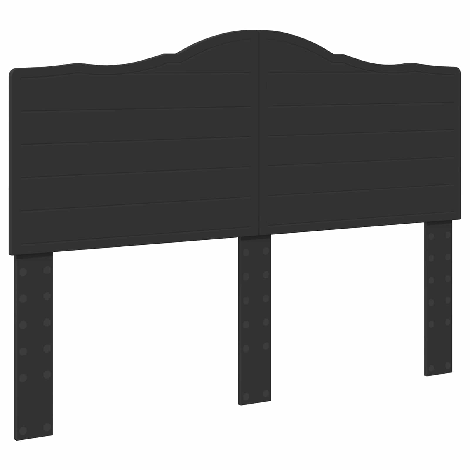 Struttura del letto Nero 160 x 200 cm Pino massello | homemem39