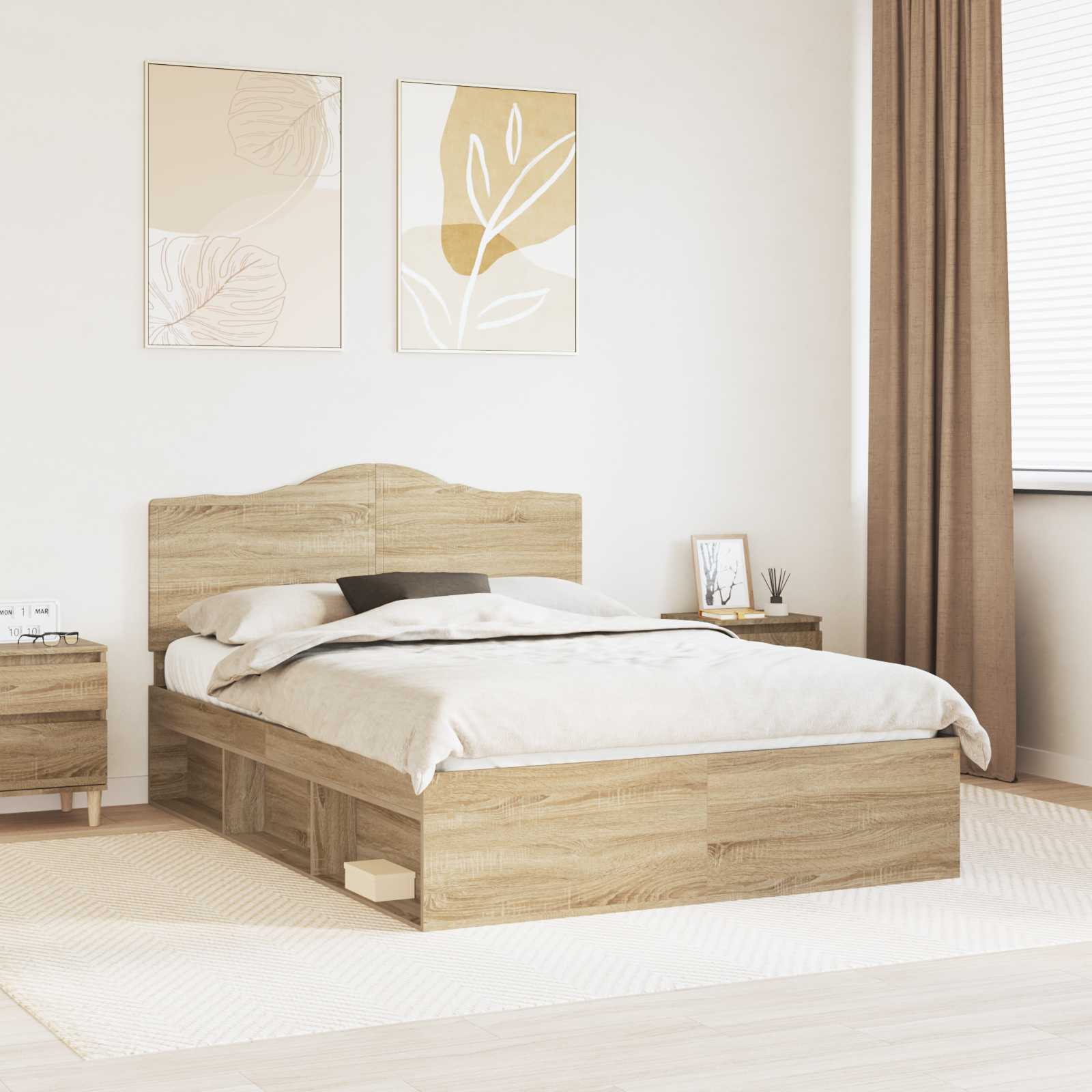 Struttura del letto Sonoma 160 x 200 cm Pino massello | homemem39