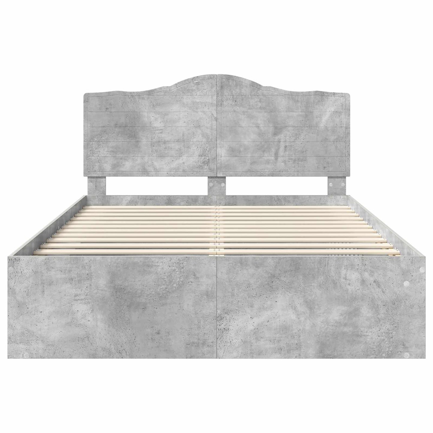 Struttura del letto Calcestruzzo 160 x 200 cm Pino massello | homemem39