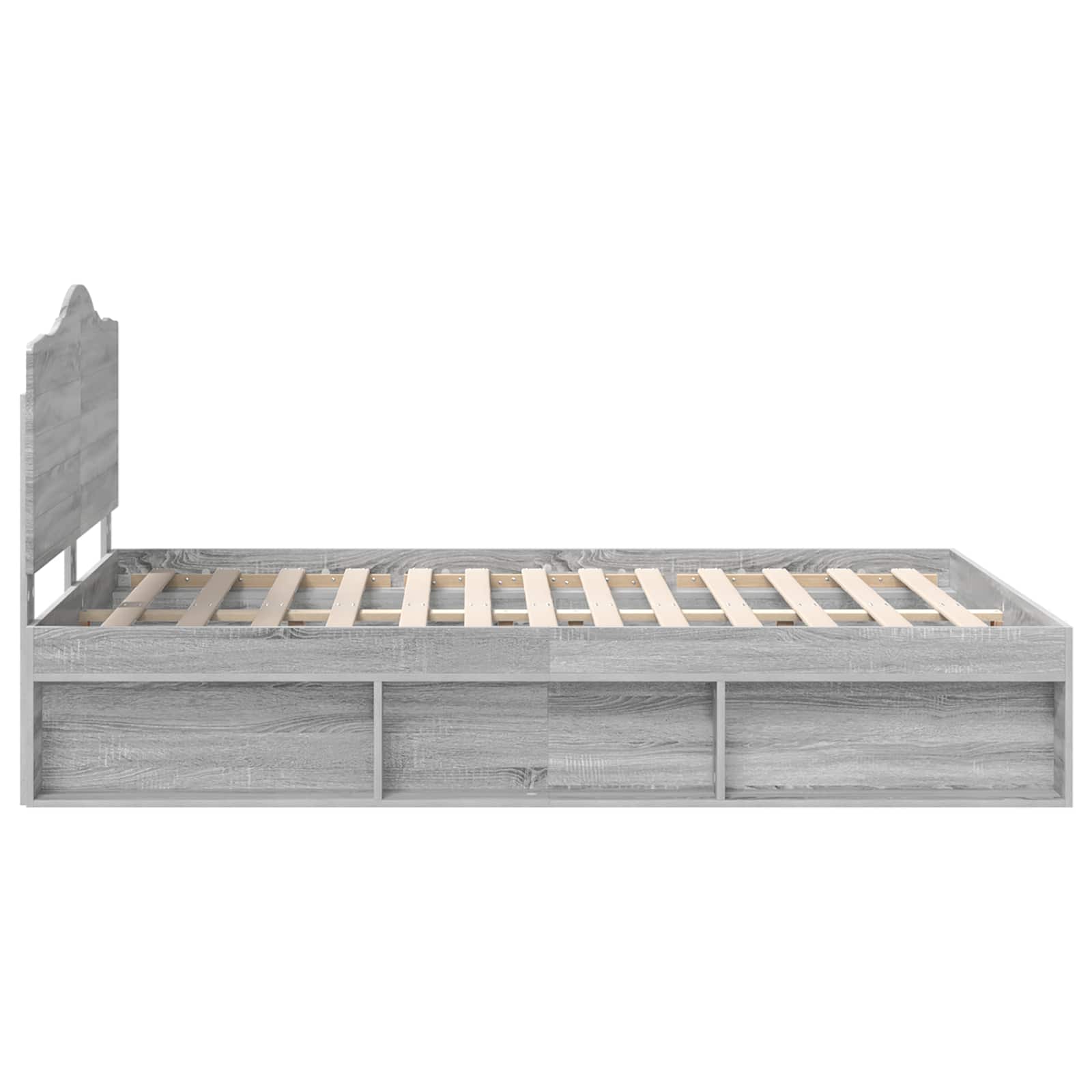 Struttura del letto Grigio Sonoma 160 x 200 cm Pino massello | homemem39