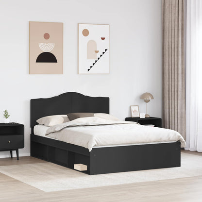 Struttura del letto Nero 150 x 200 cm Pino massello | homemem39
