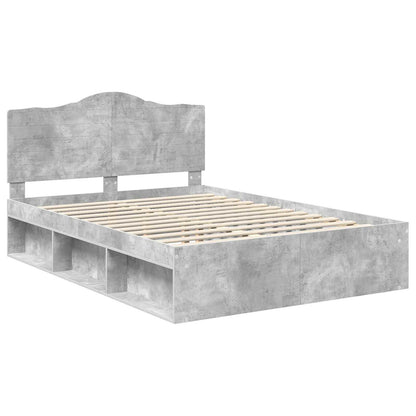 Struttura del letto Grigio Concretè 150 x 200 cm Pino massello | homemem39