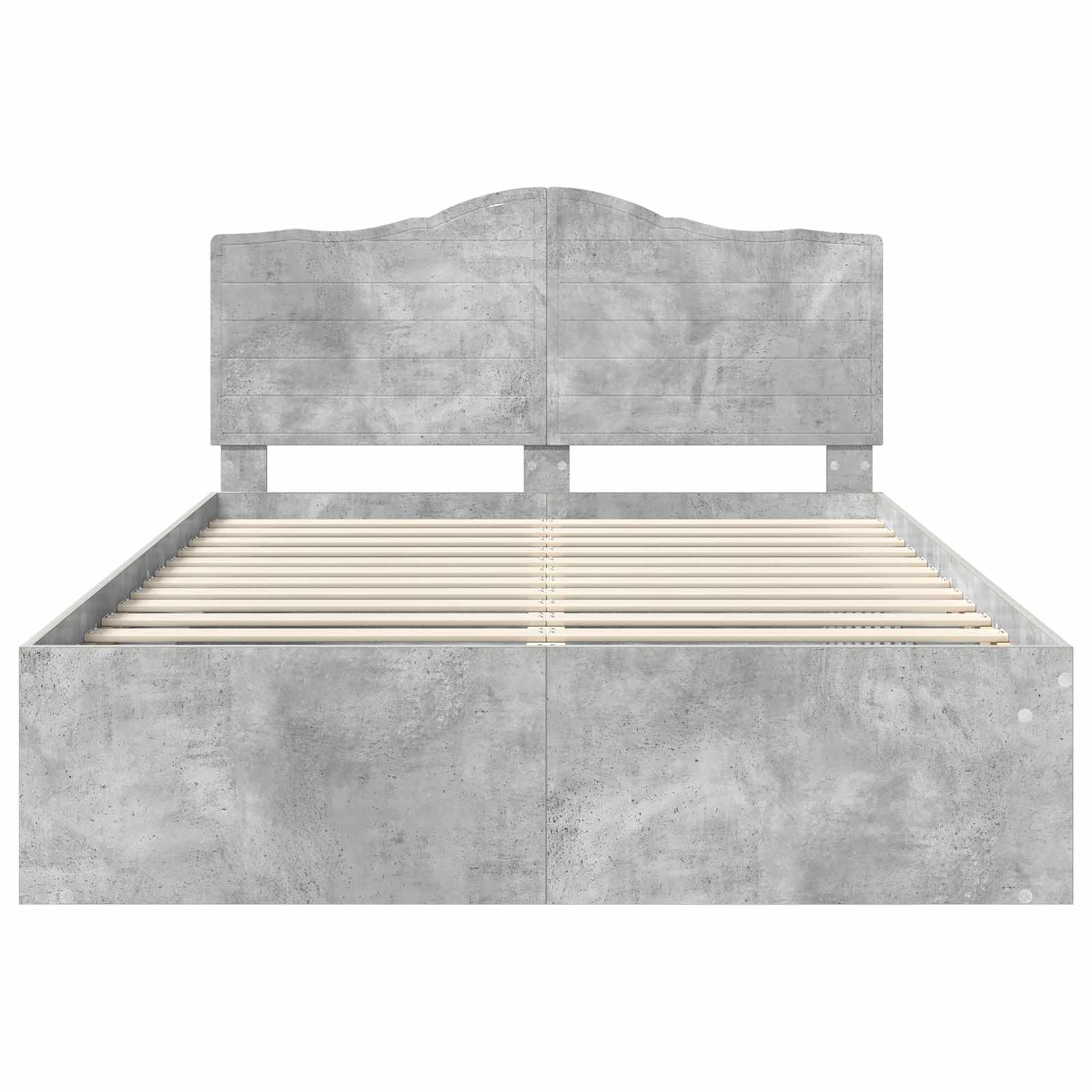 Struttura del letto Grigio Concretè 150 x 200 cm Pino massello | homemem39