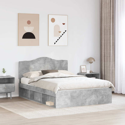 Struttura del letto Calcestruzzo 140 x 200 cm Pino massello | homemem39