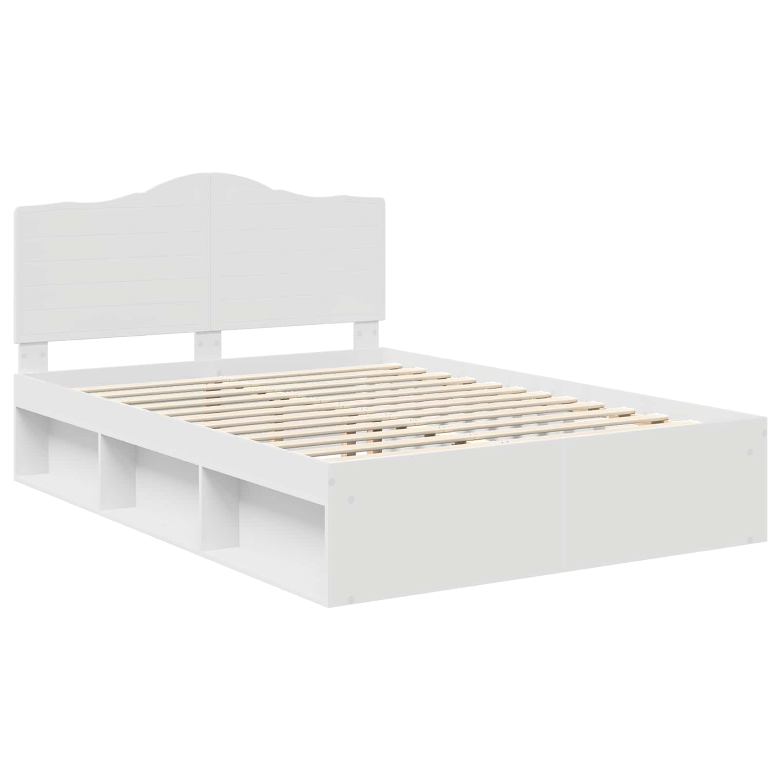 Struttura del letto Bianco 140 x 190 cm Pino massello | homemem39