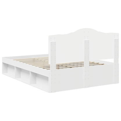 Struttura del letto Bianco 140 x 190 cm Pino massello | homemem39