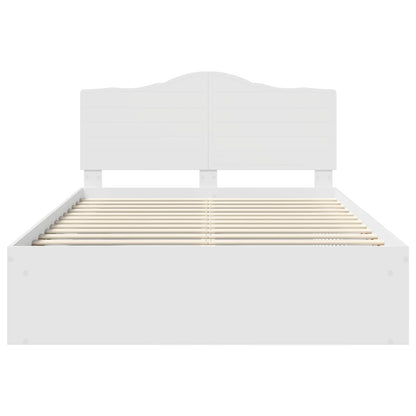 Struttura del letto Bianco 140 x 190 cm Pino massello | homemem39