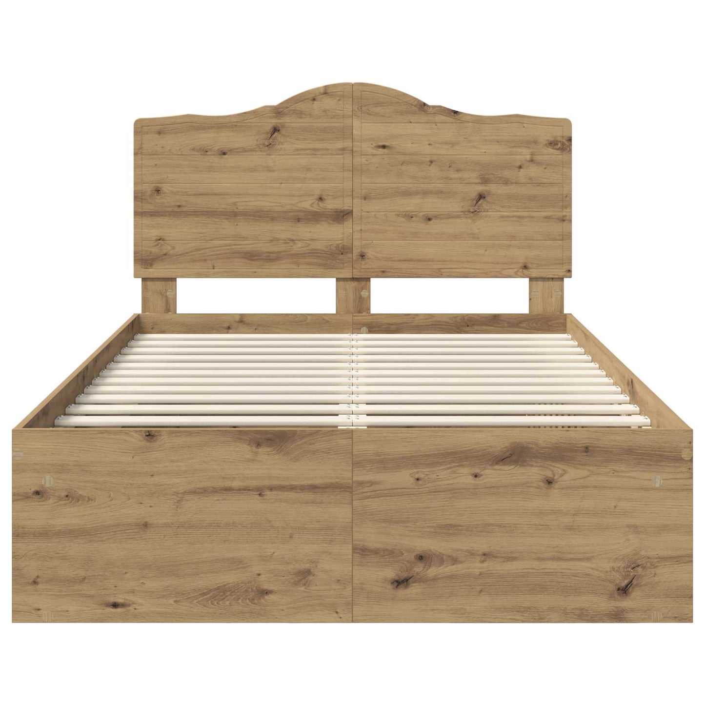 Struttura del letto Rovere Artigianale 135 x 190 cm | homemem39