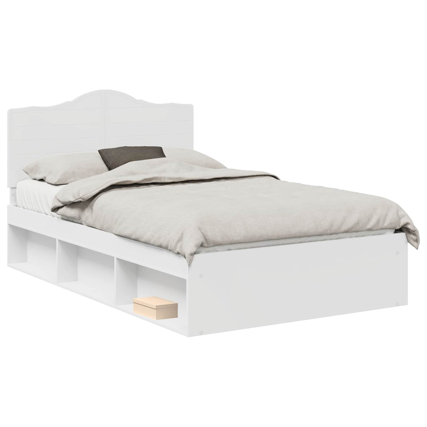 Struttura del letto Bianco 120 x 200 cm Pino massello | homemem39
