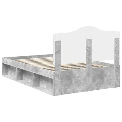 Struttura del letto Calcestruzzo 120 x 200 cm Pino massello | homemem39