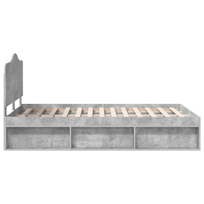 Struttura del letto Calcestruzzo 120 x 200 cm Pino massello | homemem39
