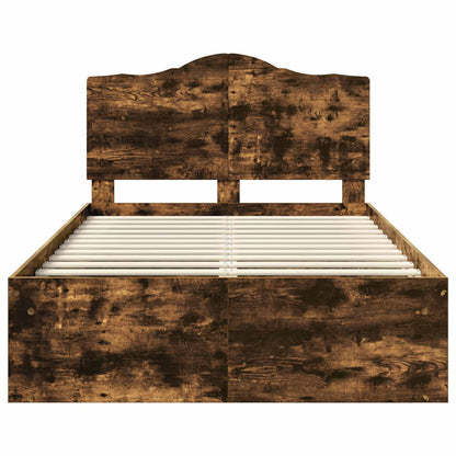 Struttura del letto Rovere fumé 120 x 200 cm Pino massello | homemem39