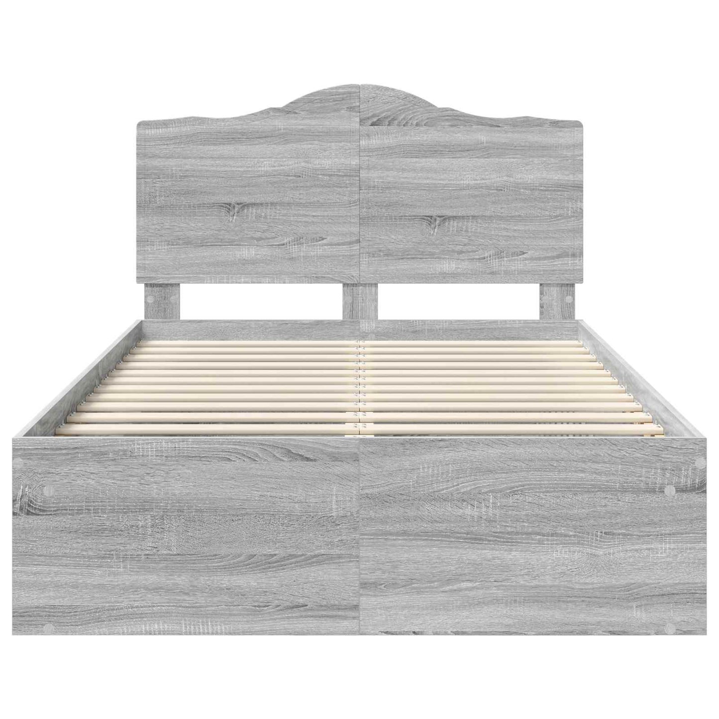 Struttura del letto Grigio Sonoma 120 x 200 cm Pino massello | homemem39