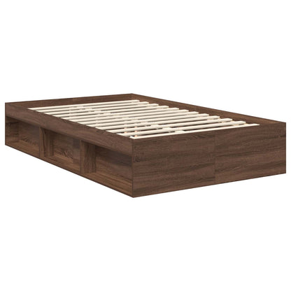 Struttura del letto Rovere Marrone 120 x 200 cm Pino massello | homemem39