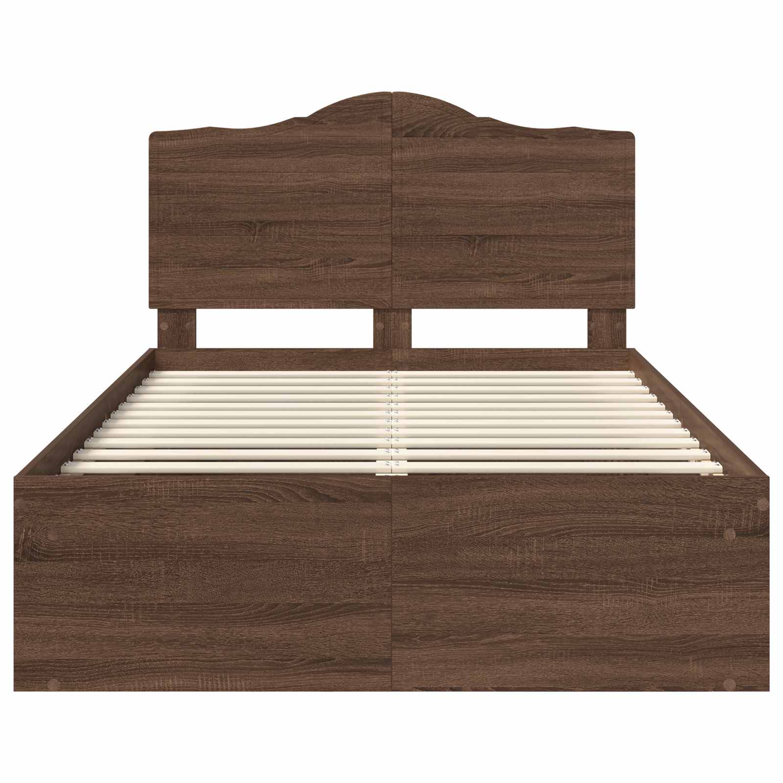 Struttura del letto Rovere Marrone 120 x 200 cm Pino massello | homemem39