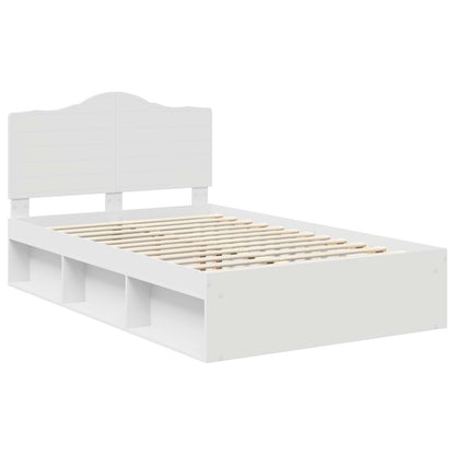 Struttura del letto Bianco 120 x 190 cm Pino massello | homemem39