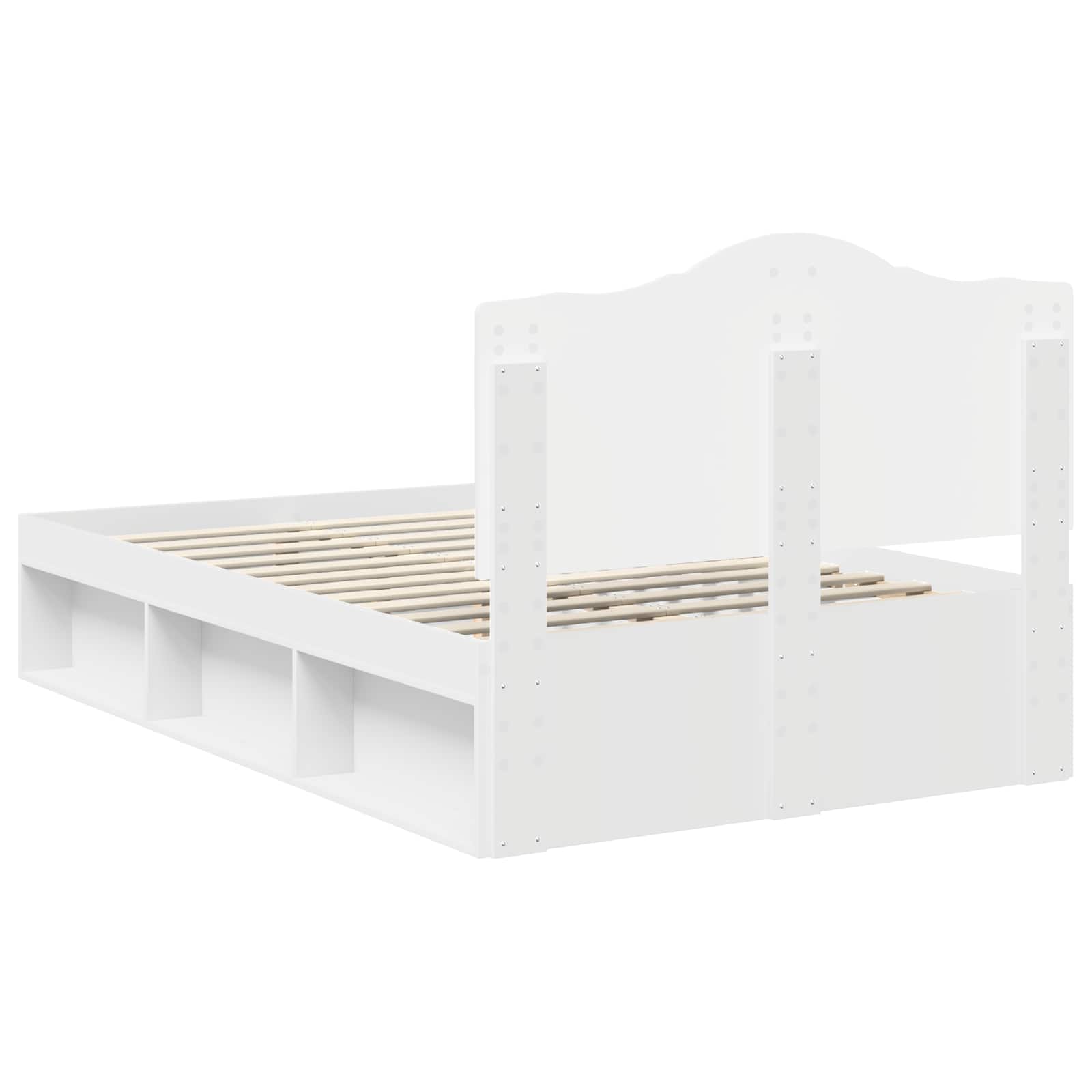 Struttura del letto Bianco 120 x 190 cm Pino massello | homemem39