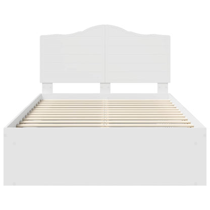 Struttura del letto Bianco 120 x 190 cm Pino massello | homemem39