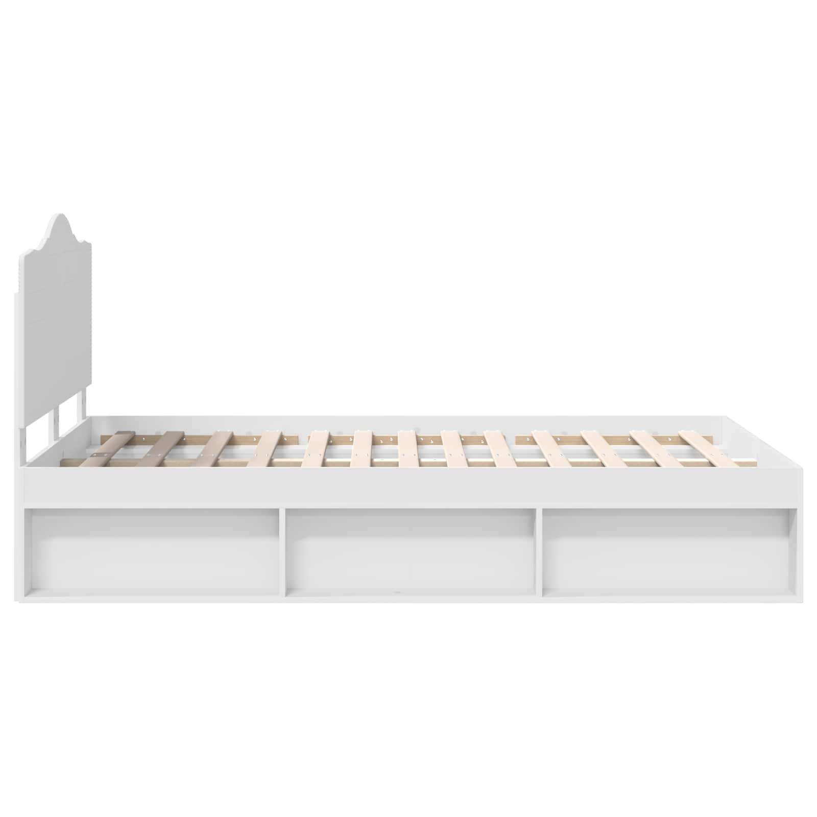 Struttura del letto Bianco 120 x 190 cm Pino massello | homemem39
