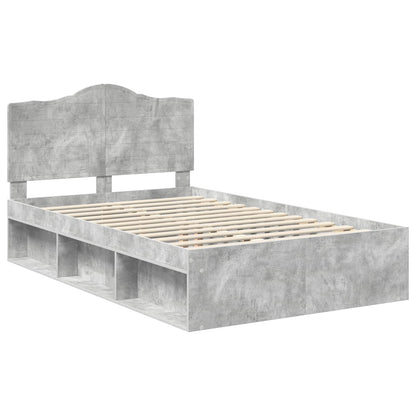 Struttura del letto Calcestruzzo 120 x 190 cm Pino massello | homemem39