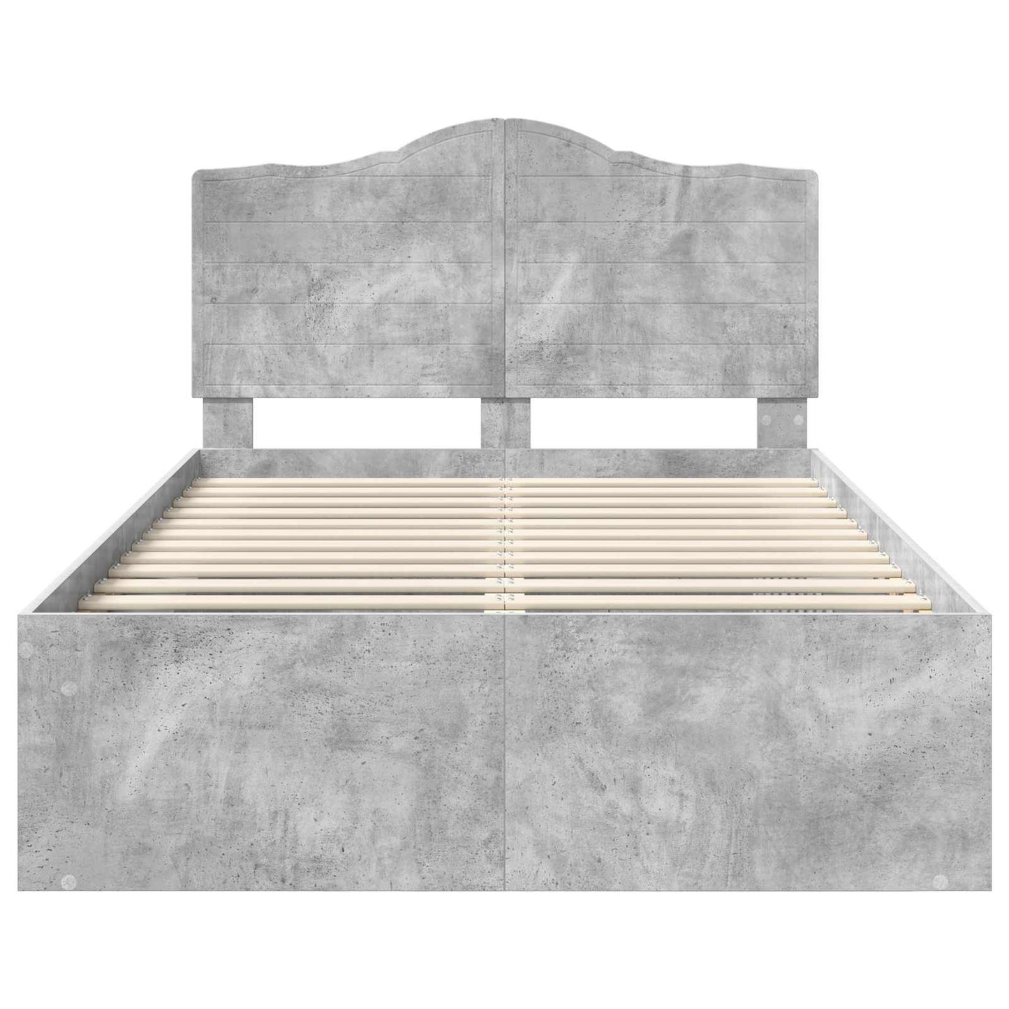 Struttura del letto Calcestruzzo 120 x 190 cm Pino massello | homemem39