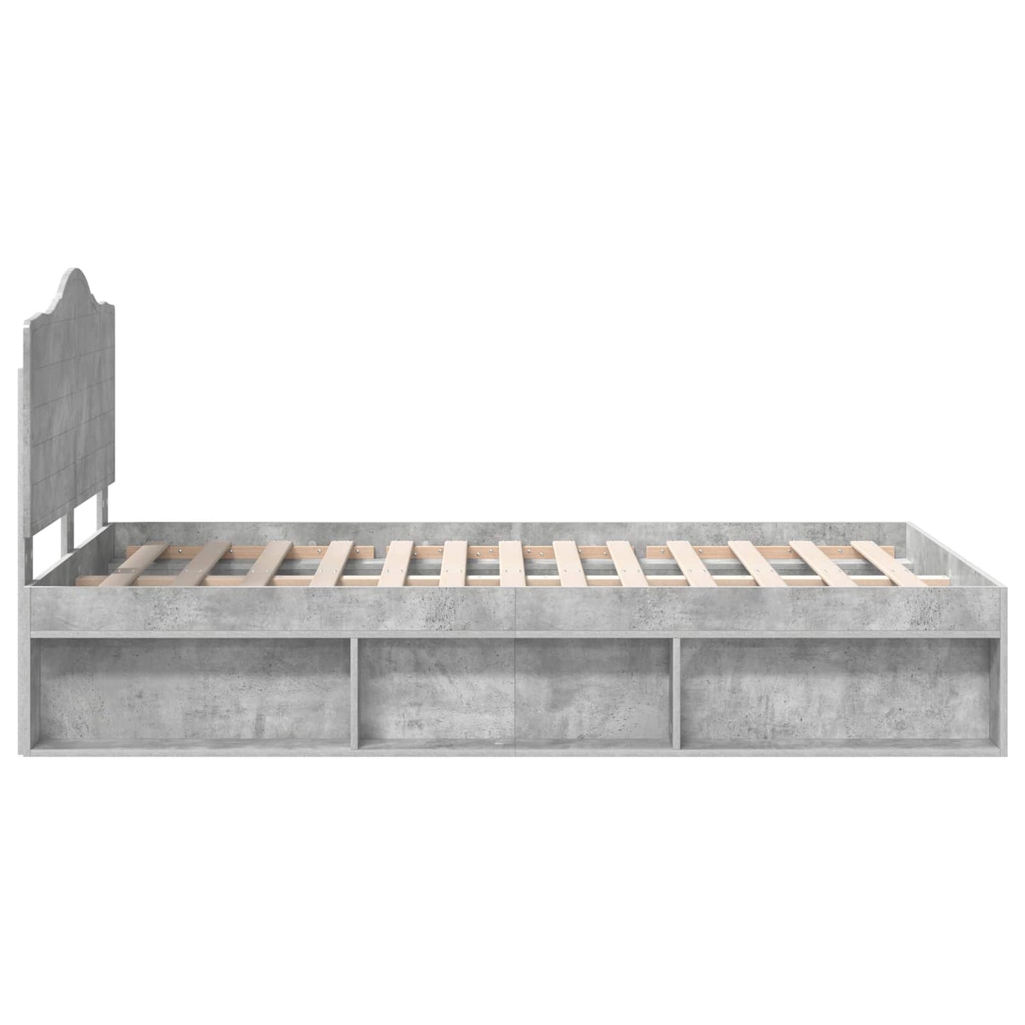 Struttura del letto Calcestruzzo 120 x 190 cm Pino massello | homemem39