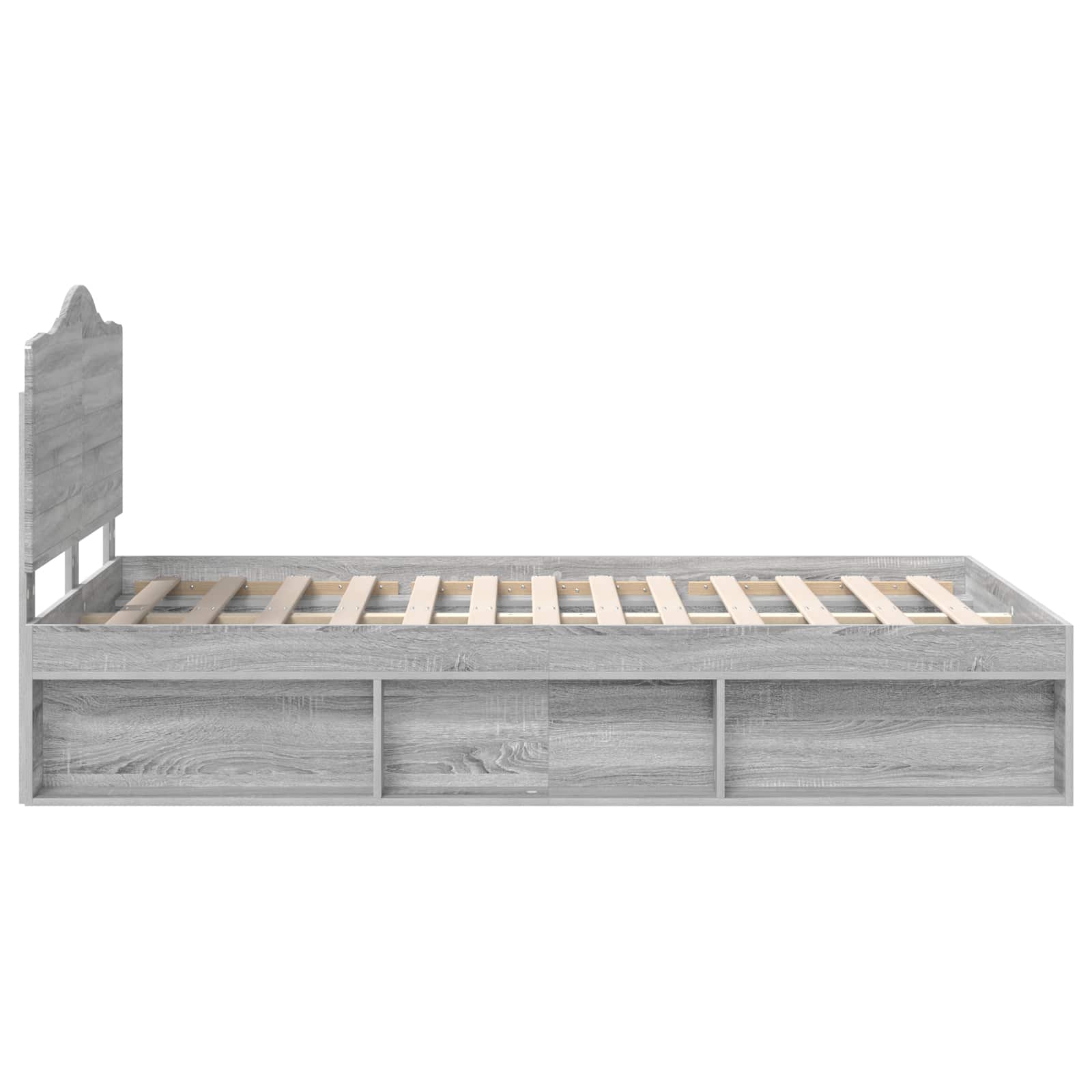Struttura del letto Grigio Sonoma 120 x 190 cm Pino massello | homemem39