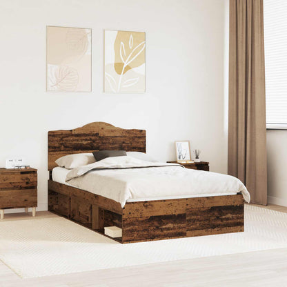 Struttura del letto Legno vecchio 120 x 190 cm Pino massello | homemem39