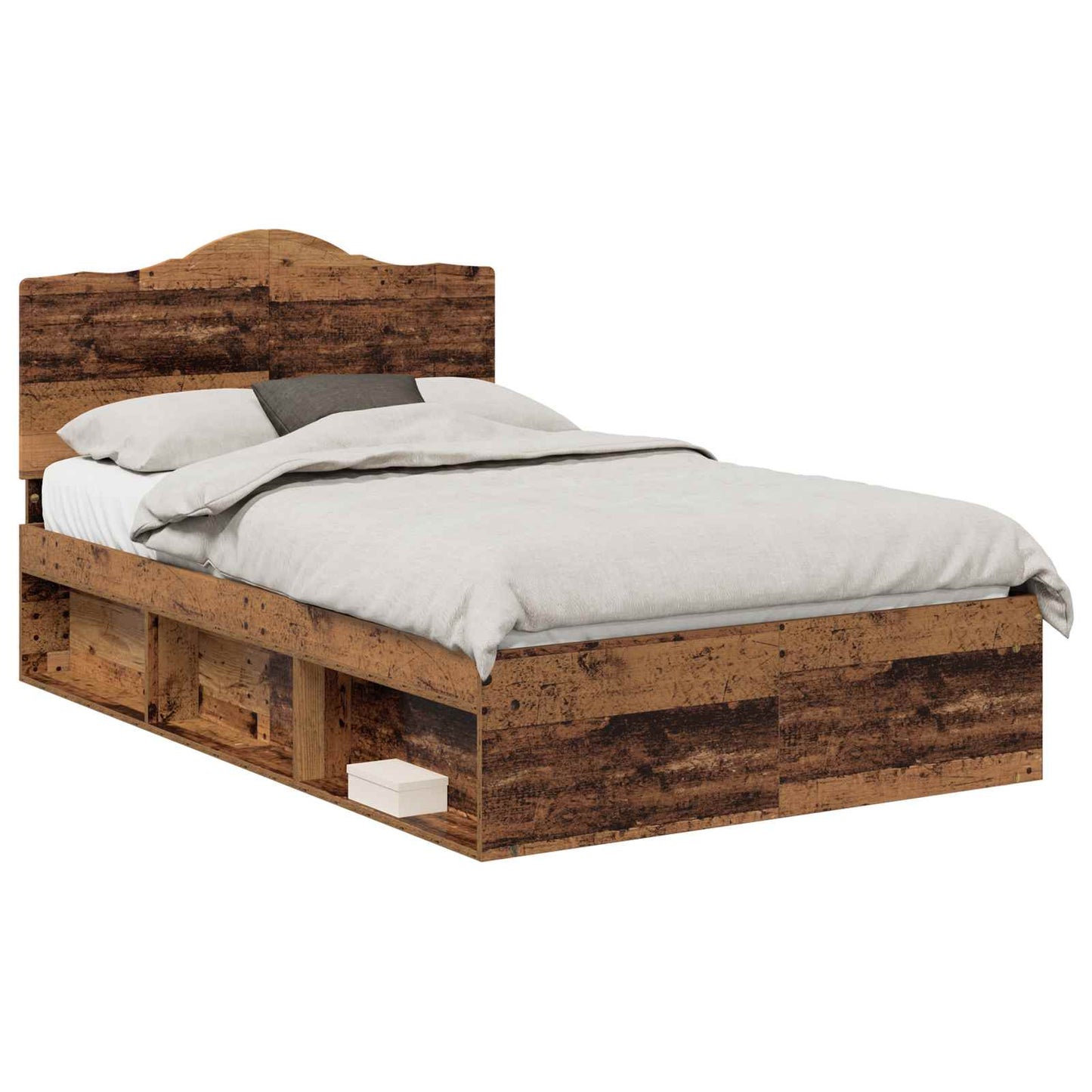 Struttura del letto Legno vecchio 120 x 190 cm Pino massello | homemem39