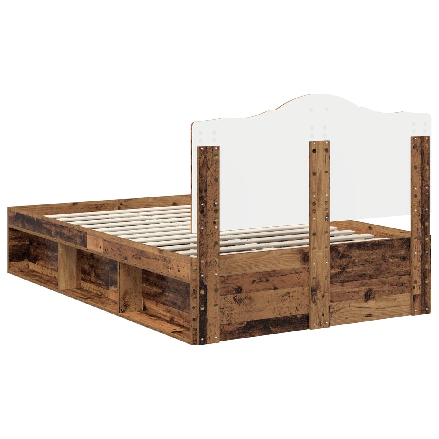 Struttura del letto Legno vecchio 120 x 190 cm Pino massello | homemem39