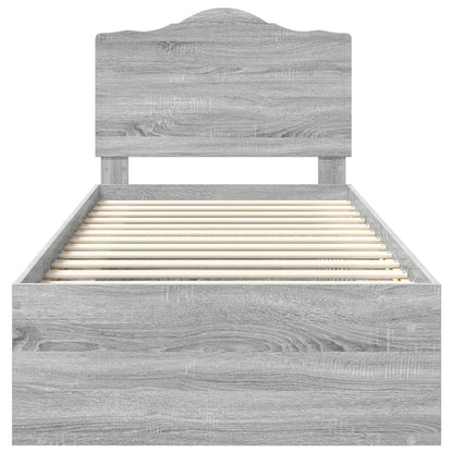 Struttura del letto Grigio Sonoma 100 x 200 cm Pino massello | homemem39