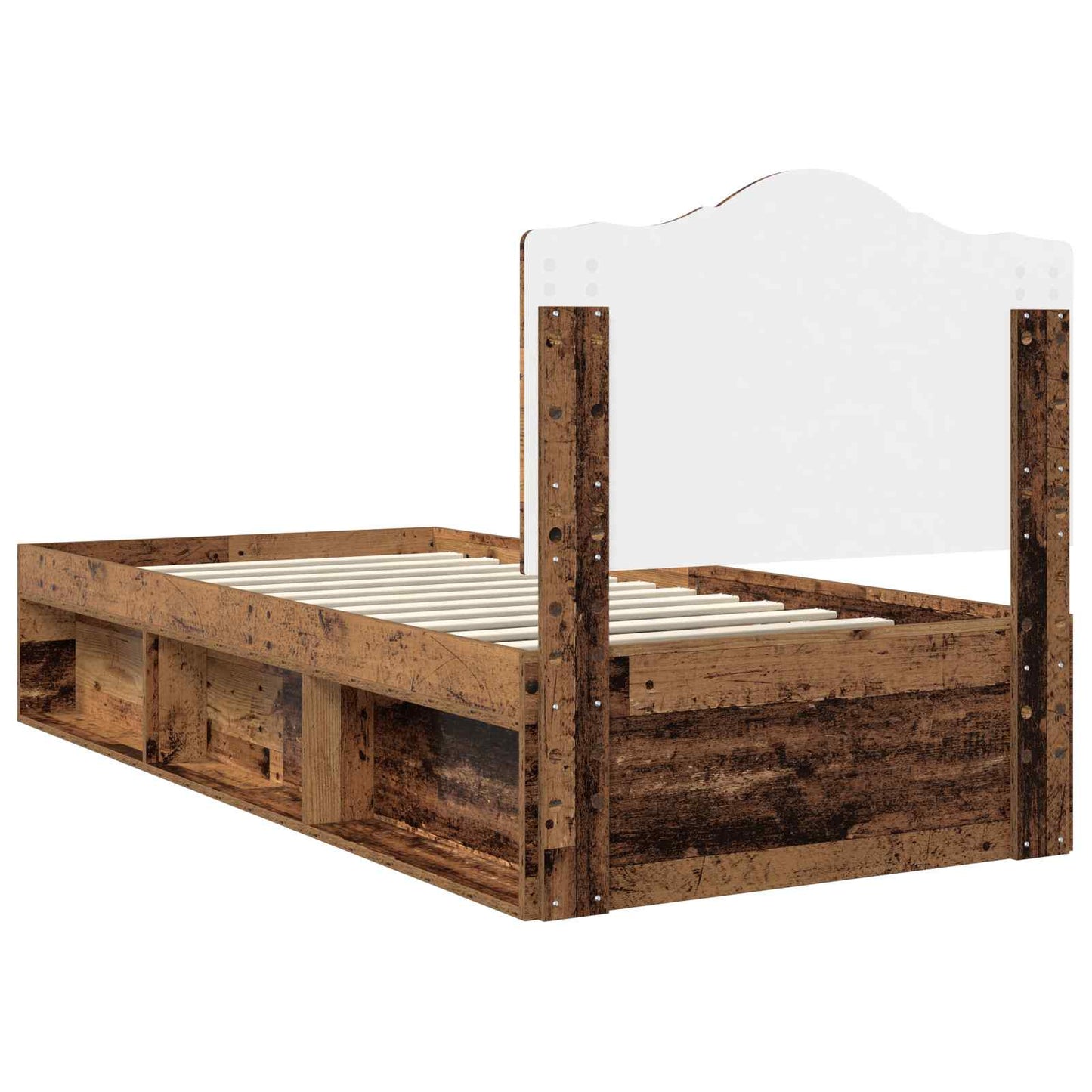 Struttura del letto Legno vecchio 100 x 200 cm Pino massello | homemem39