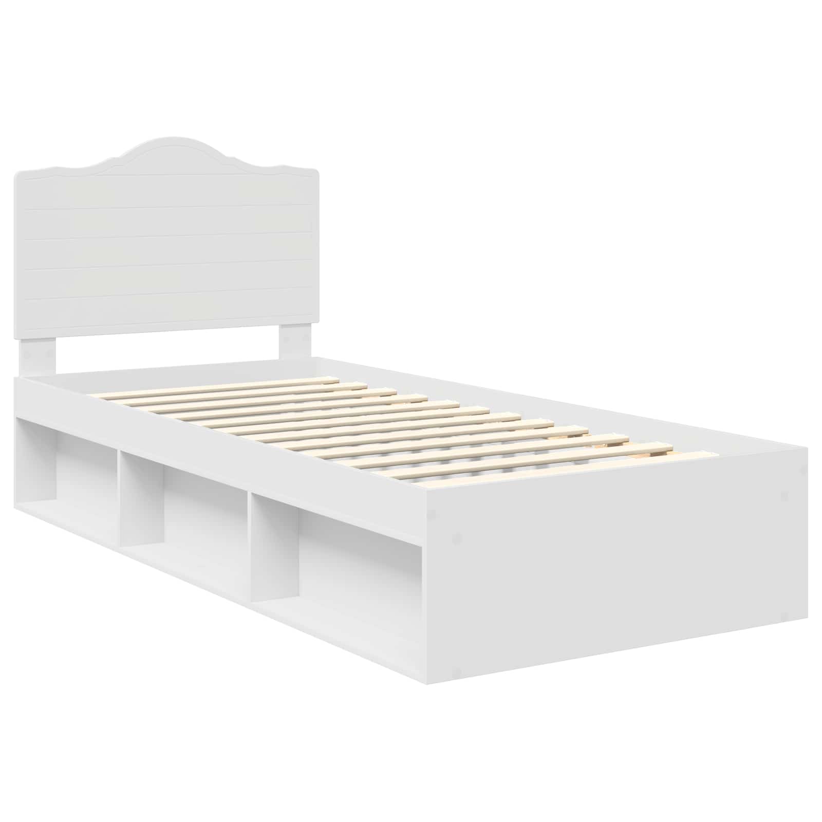 Struttura del letto Bianco 90 x 200 cm Pino massello | homemem39