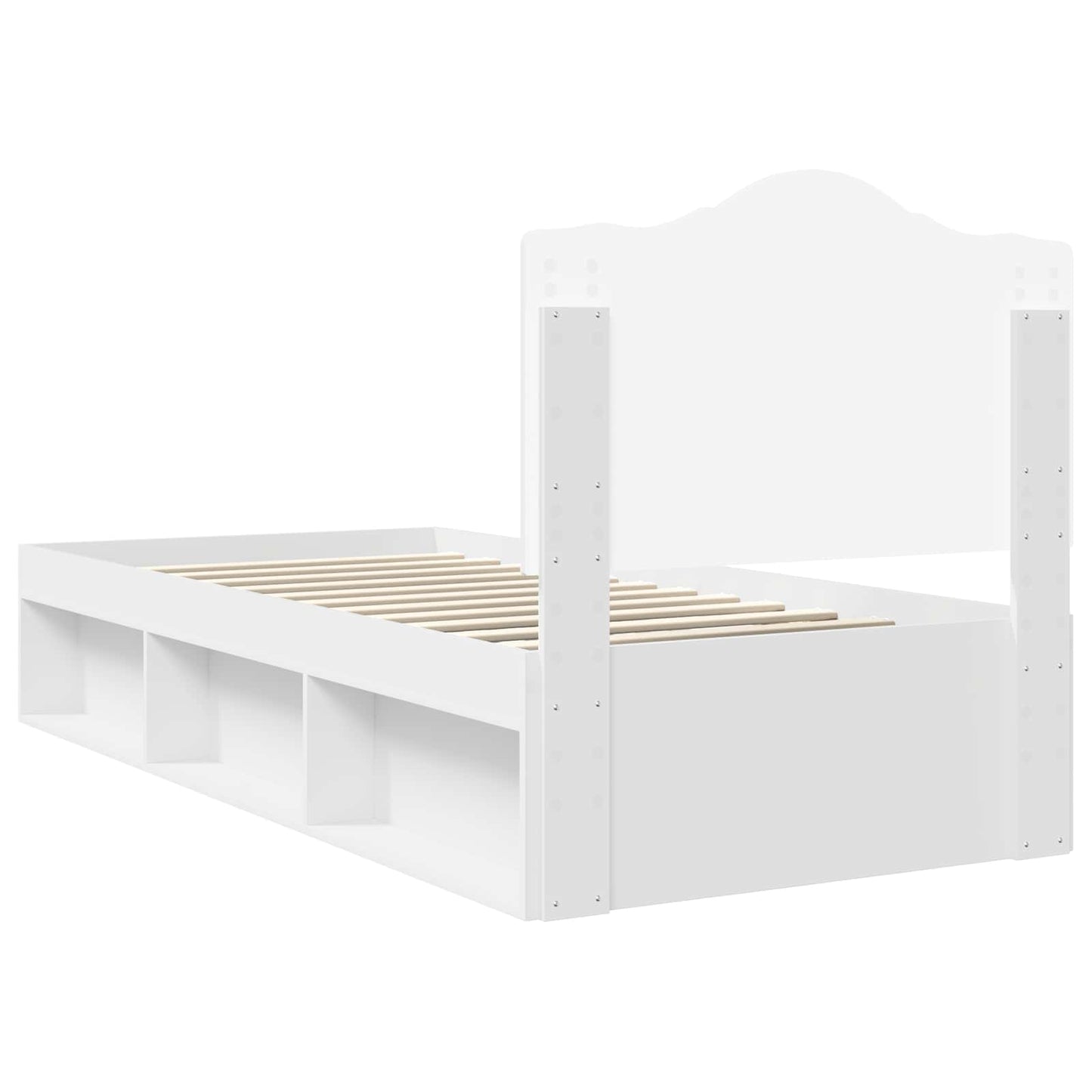 Struttura del letto Bianco 90 x 200 cm Pino massello | homemem39