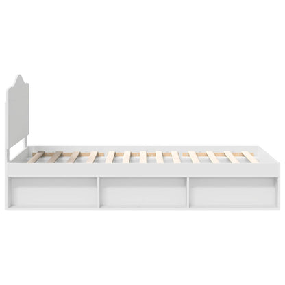 Struttura del letto Bianco 90 x 200 cm Pino massello | homemem39
