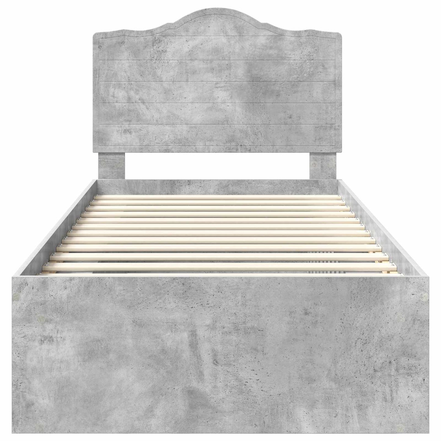 Struttura del letto Calcestruzzo 90 x 200 cm Pino massello | homemem39
