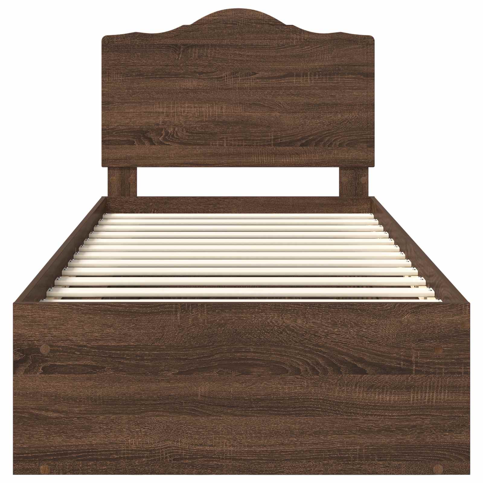 Struttura del letto Rovere Marrone 90 x 200 cm Pino massello | homemem39