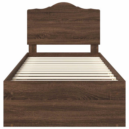 Struttura del letto Rovere Marrone 90 x 200 cm Pino massello | homemem39
