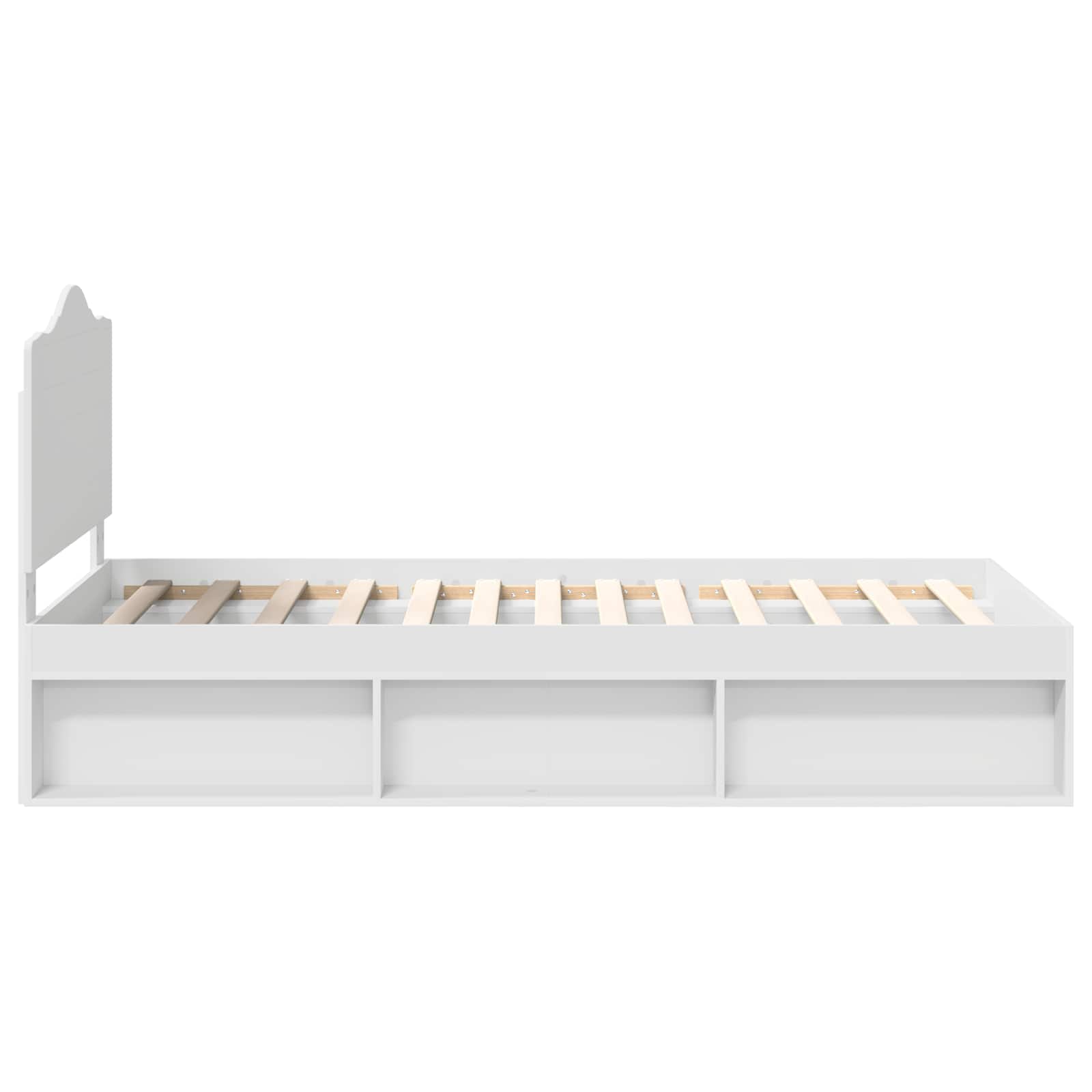 Struttura del letto Bianco 90 x 190 cm Pino massello | homemem39