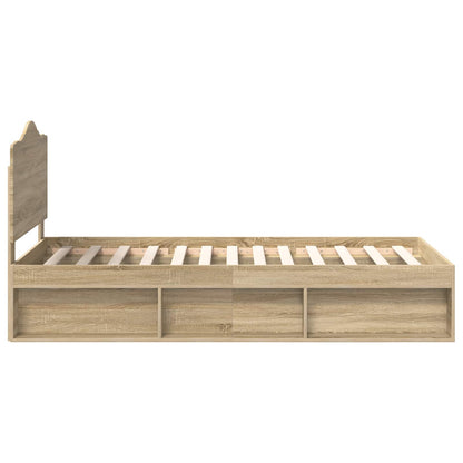 Struttura del letto Sonoma 90 x 190 cm Pino massello | homemem39
