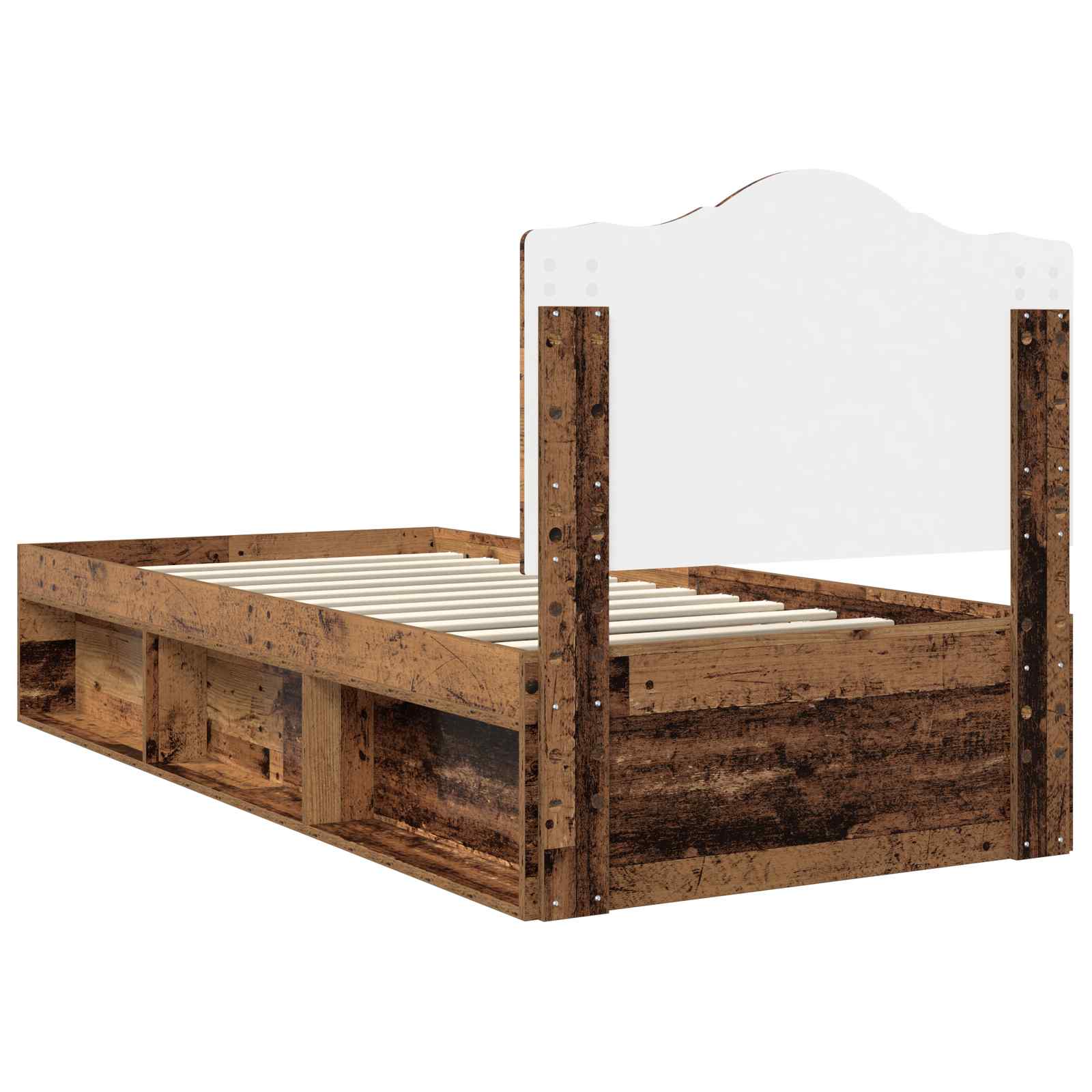 Struttura del letto Legno vecchio 90 x 190 cm Pino massello | homemem39