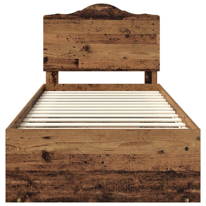 Struttura del letto Legno vecchio 90 x 190 cm Pino massello | homemem39
