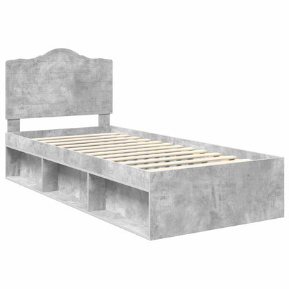 Struttura del letto Grigio Concretè 75 x 190 cm Pino massello | homemem39