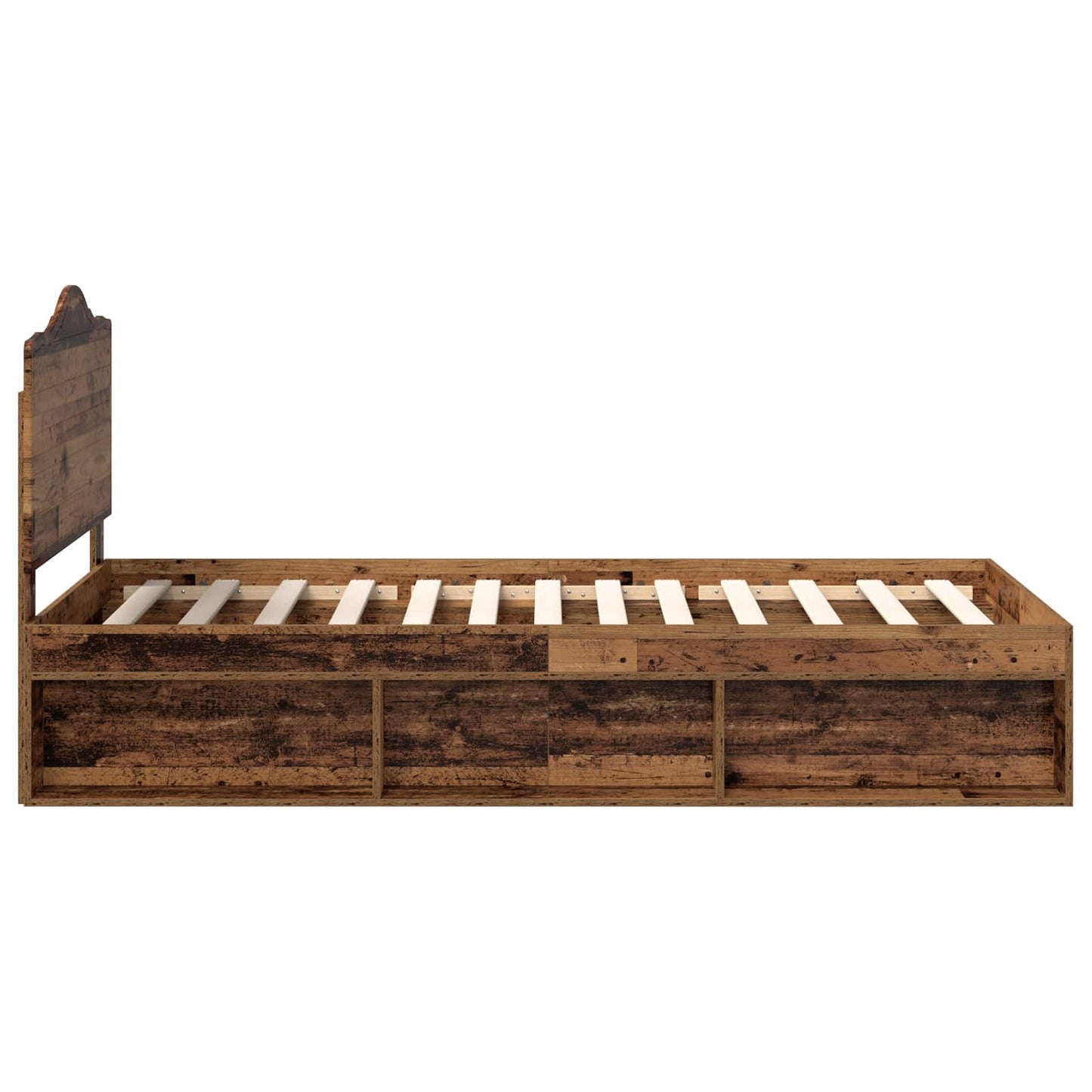 Struttura del letto Legno vecchio 75 x 190 cm Pino massello | homemem39