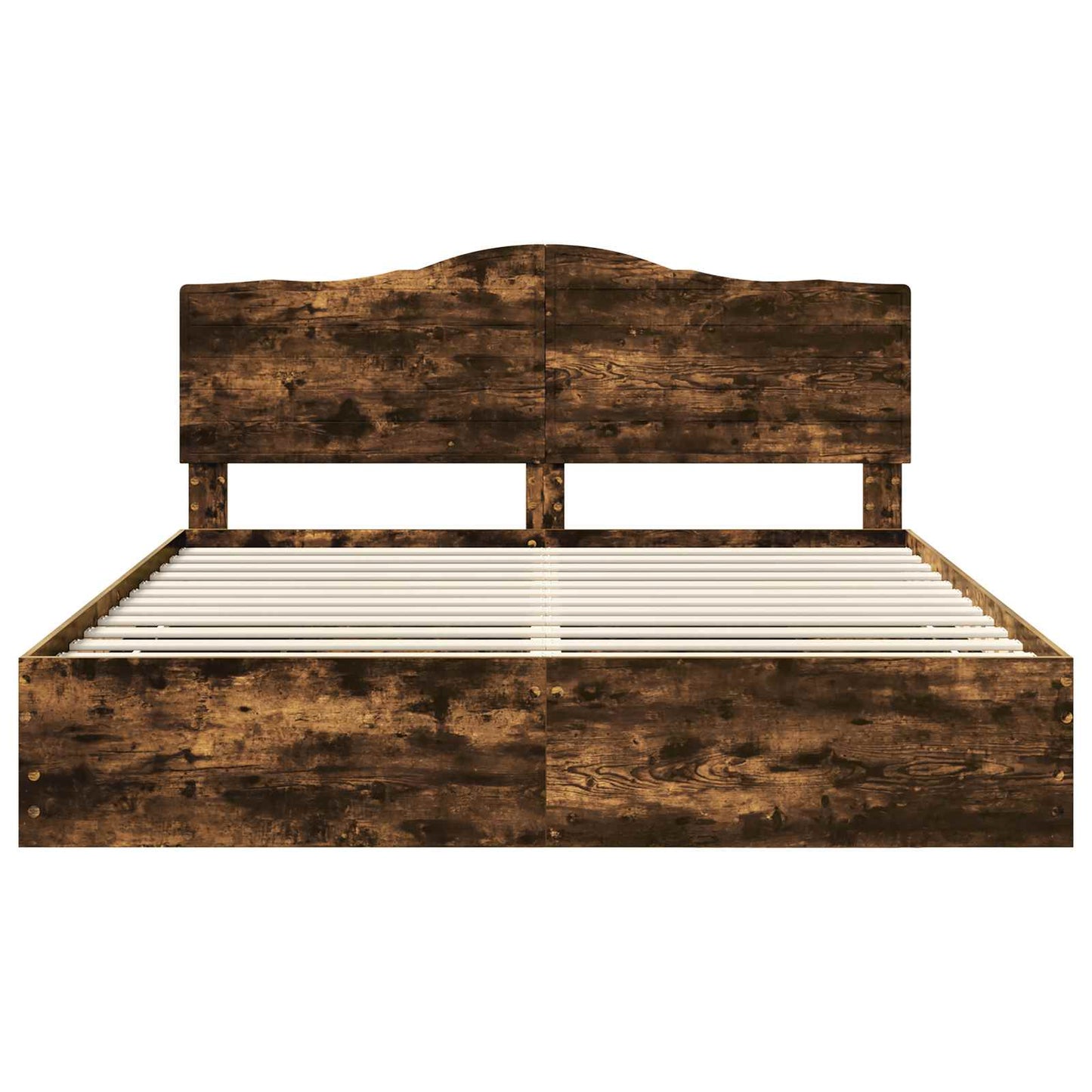 Struttura del letto con cassetto Rovere fumé 200 x 200 cm