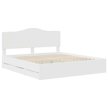 Struttura del letto Bianco 180 x 200 cm Legno Ingegnerizzato